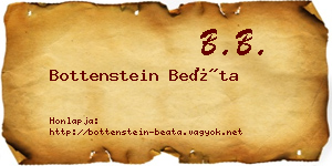 Bottenstein Beáta névjegykártya